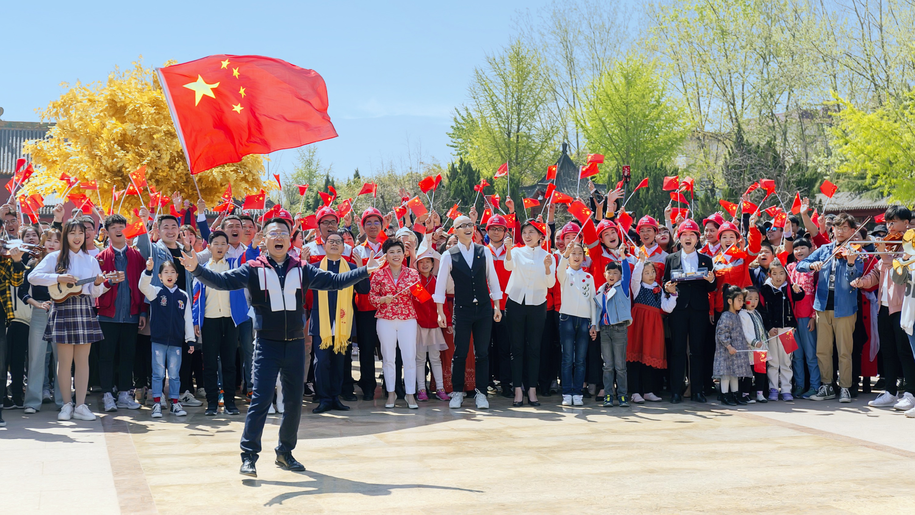 我院师生参加央视我和我的祖国快闪节目录制